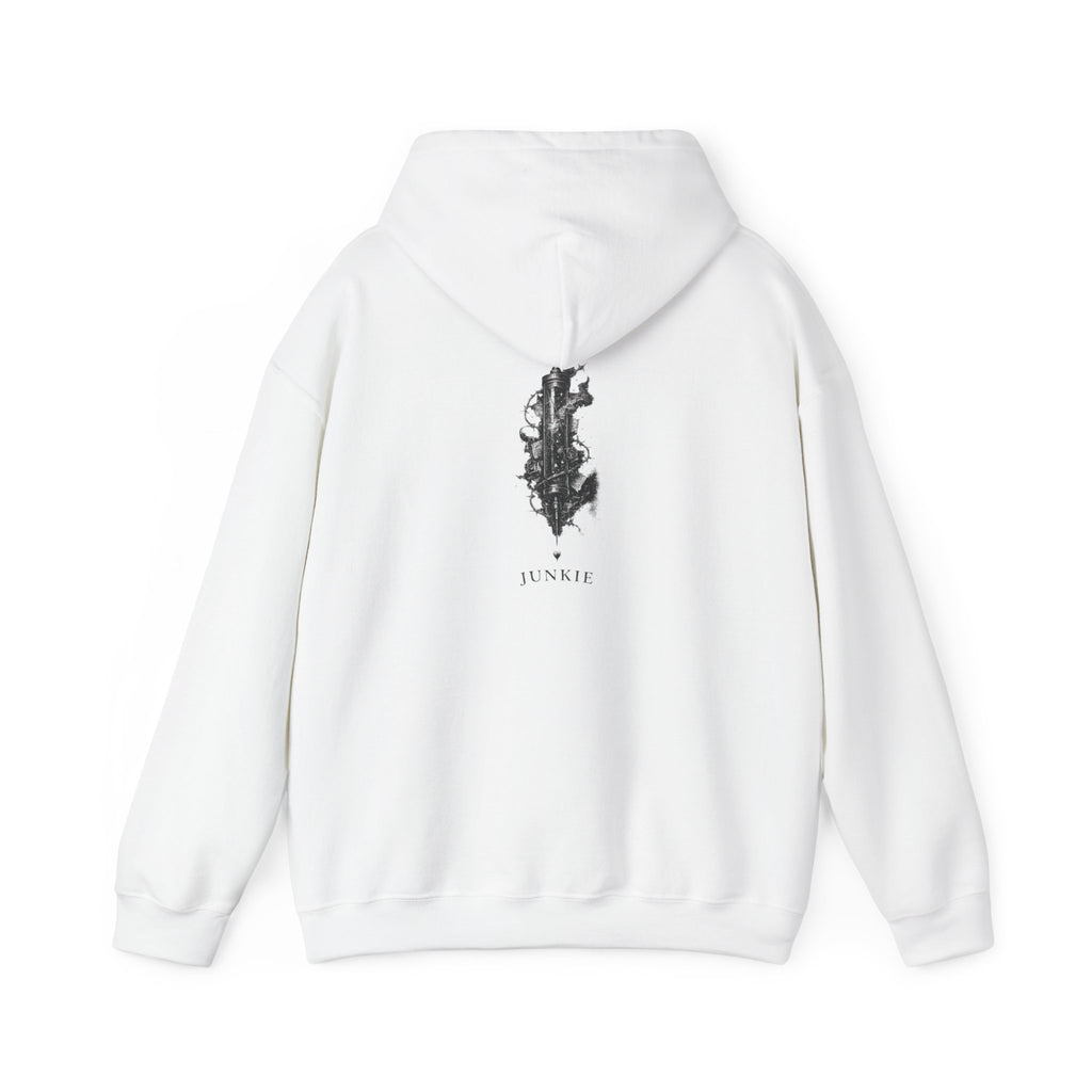 JUNKIE "The Fix" Heavy Blend Hoodie | Vintage Graphic | Distressed Alternative Streetwear