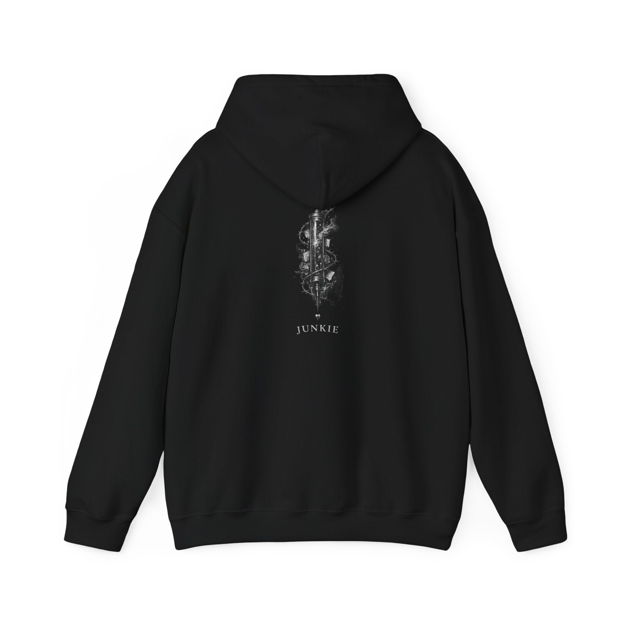 JUNKIE "The Fix" Heavy Blend Hoodie | Vintage Graphic | Distressed Alternative Streetwear