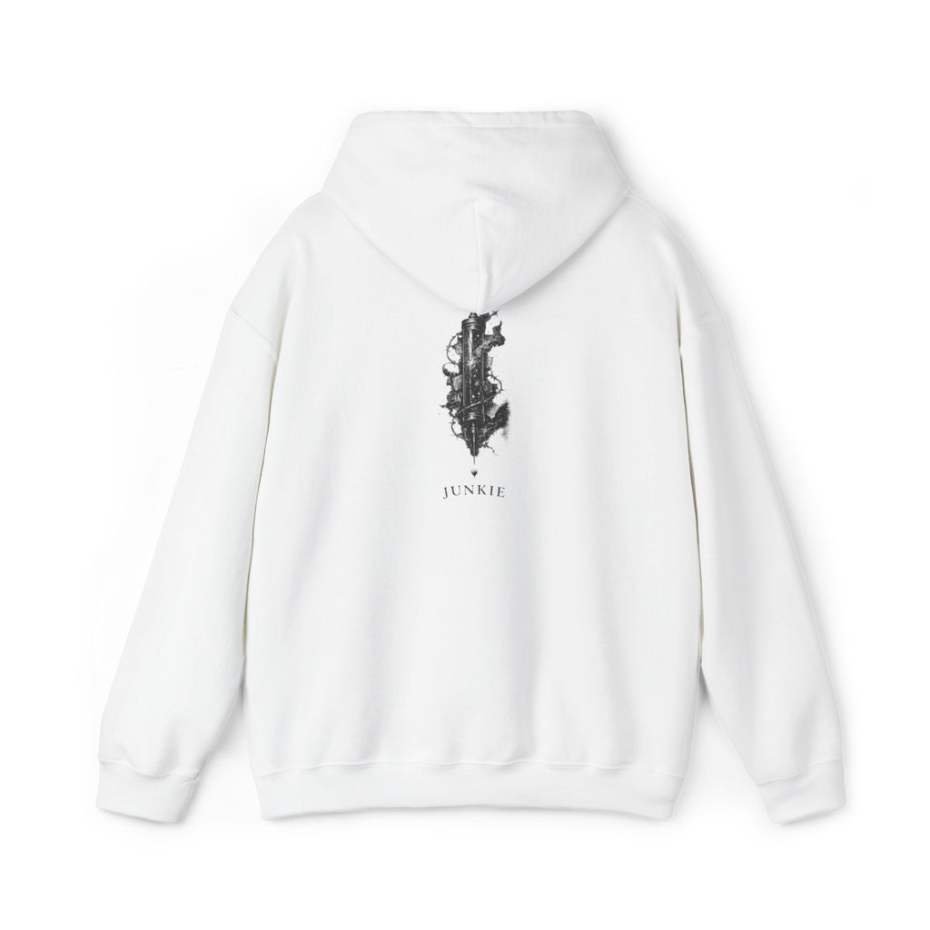 JUNKIE "The Fix" | Heavy Blend Hoodie | Vintage Graphic | Distressed Alternative Streetwear