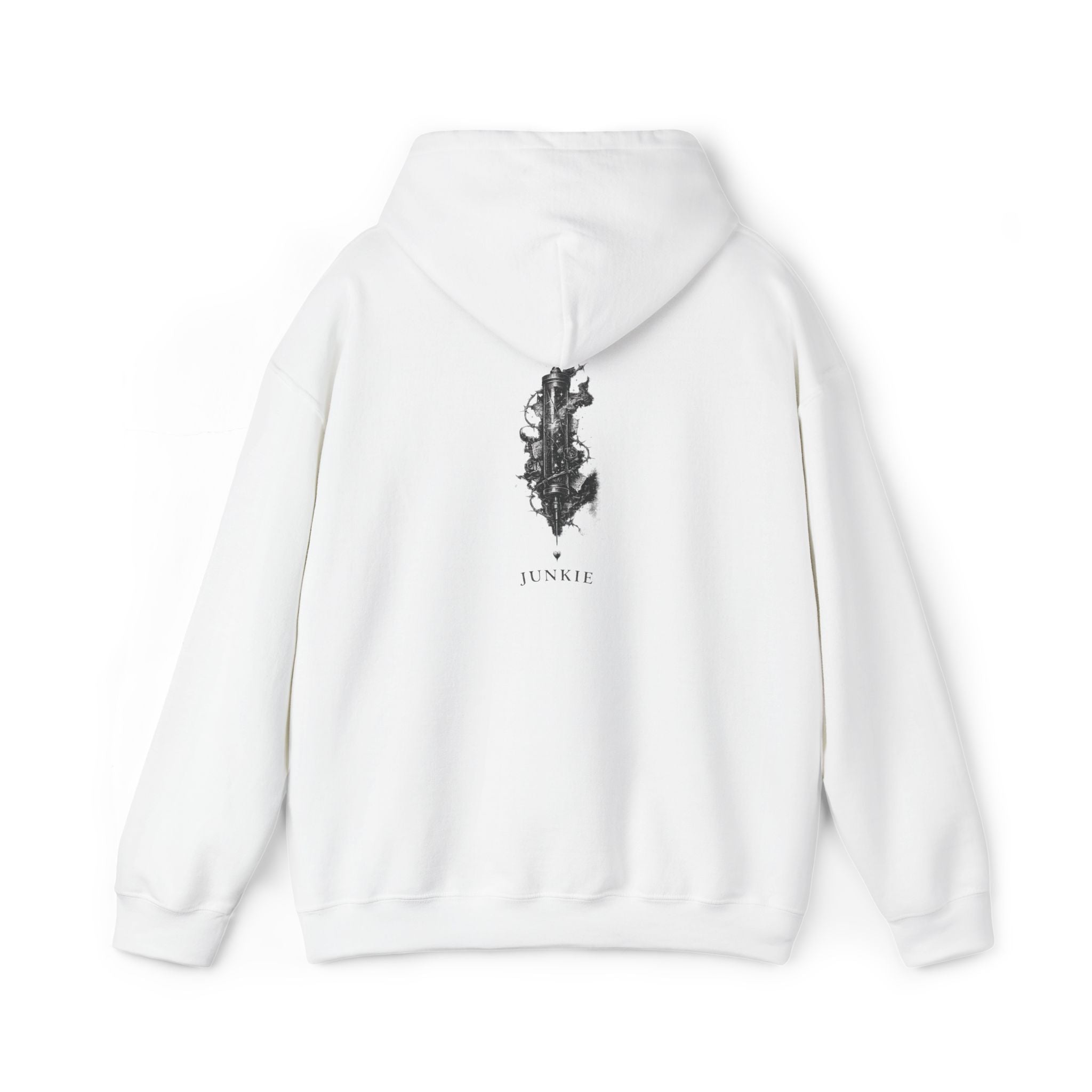 JUNKIE "The Fix" | Heavy Blend Hoodie | Vintage Graphic | Distressed Alternative Streetwear