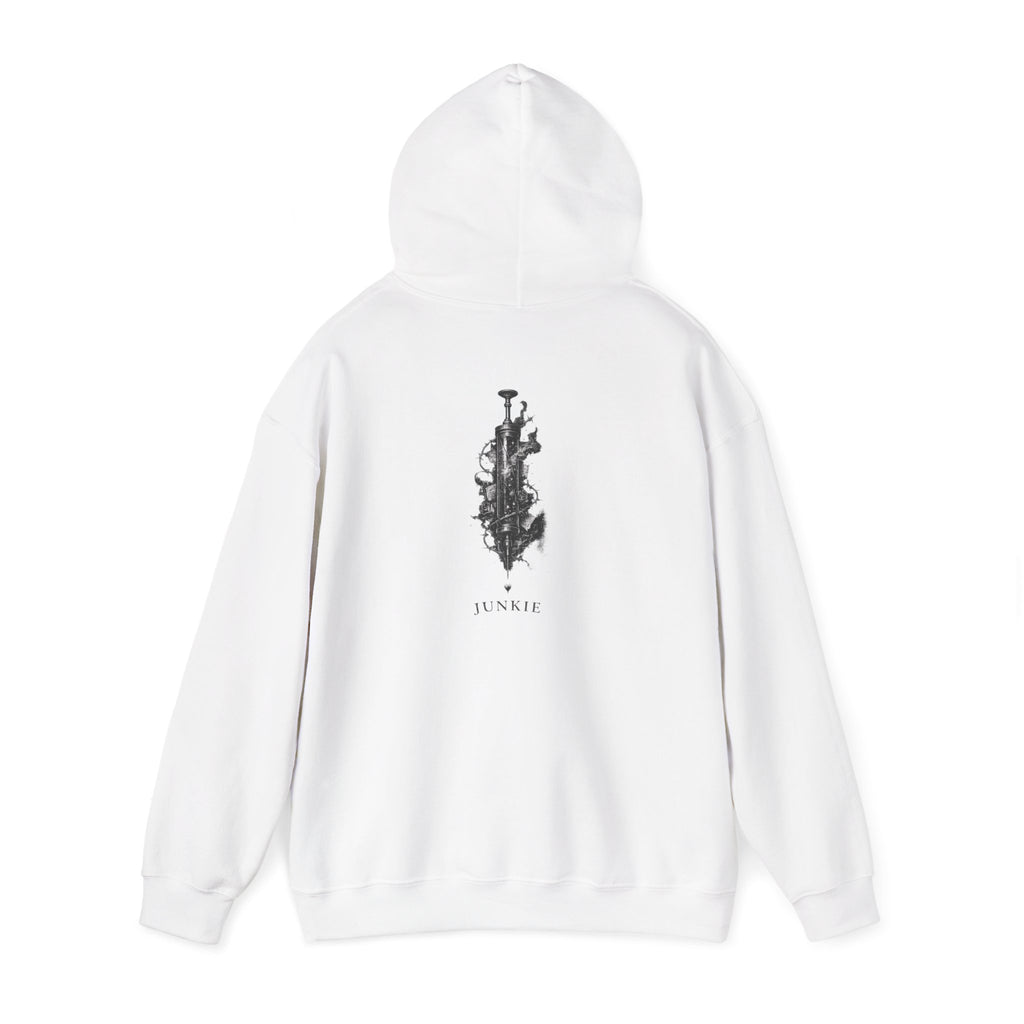JUNKIE "The Fix" Heavy Blend Hoodie | Vintage Graphic | Distressed Alternative Streetwear