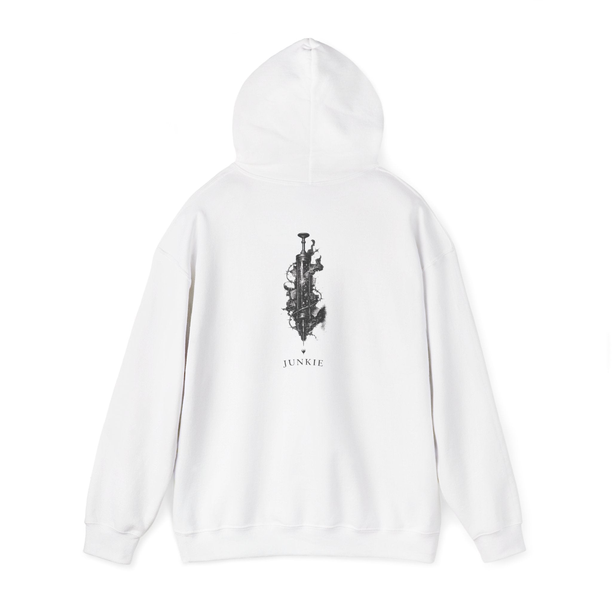 JUNKIE "The Fix" Heavy Blend Hoodie | Vintage Graphic | Distressed Alternative Streetwear