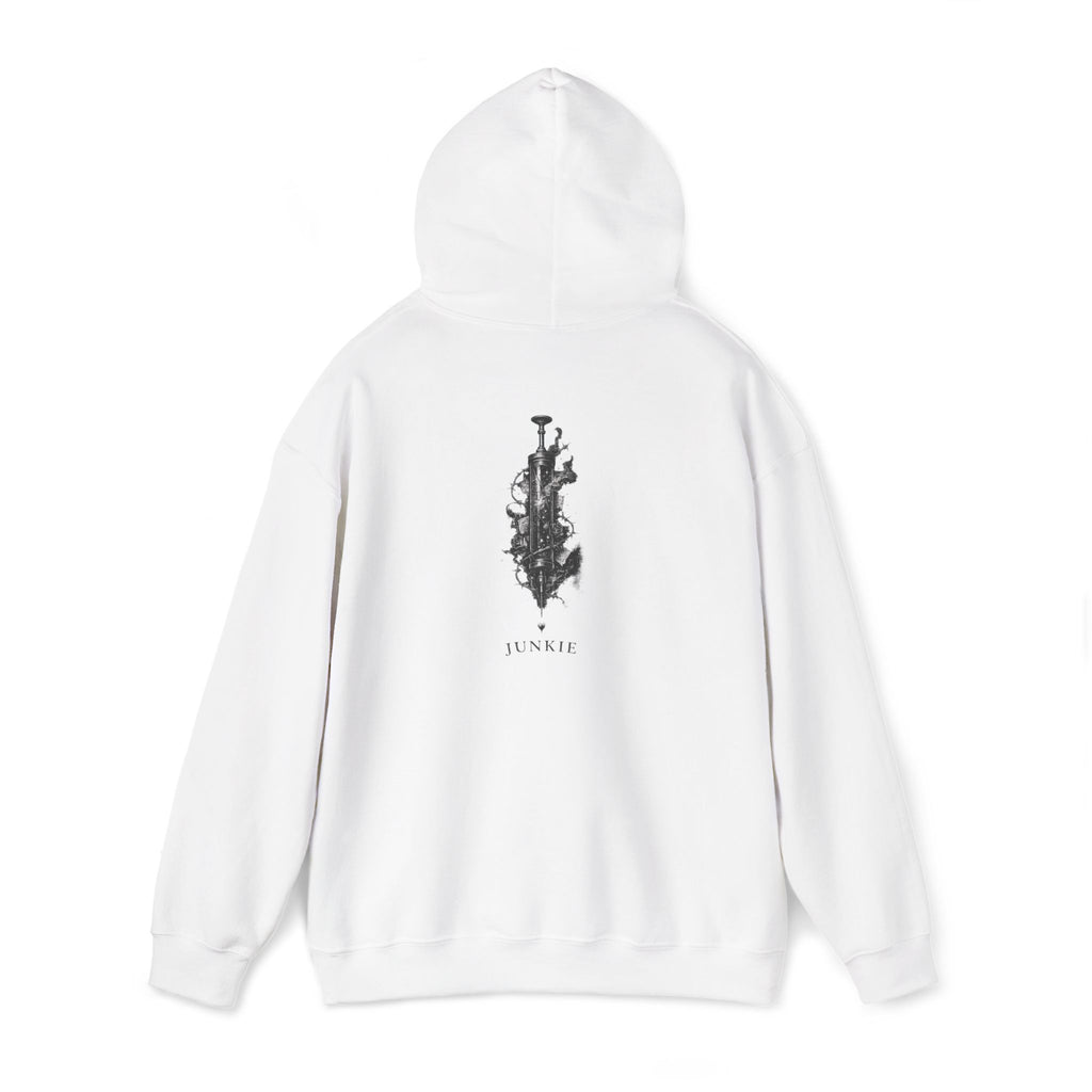 JUNKIE "The Fix" | Heavy Blend Hoodie | Vintage Graphic | Distressed Alternative Streetwear