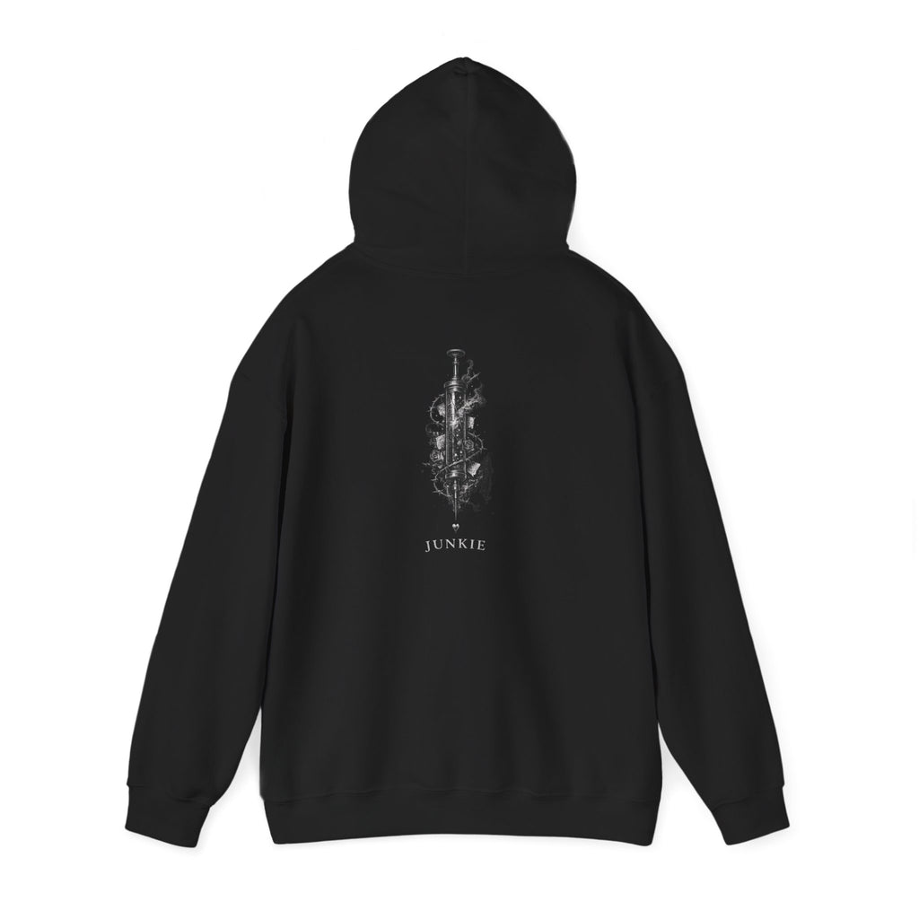JUNKIE "The Fix" Heavy Blend Hoodie | Vintage Graphic | Distressed Alternative Streetwear