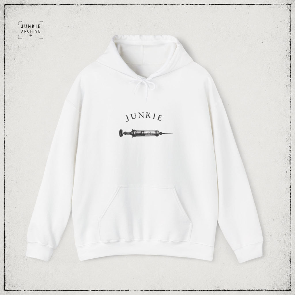 JUNKIE "The Fix" | Heavy Blend Hoodie | Vintage Graphic | Distressed Alternative Streetwear