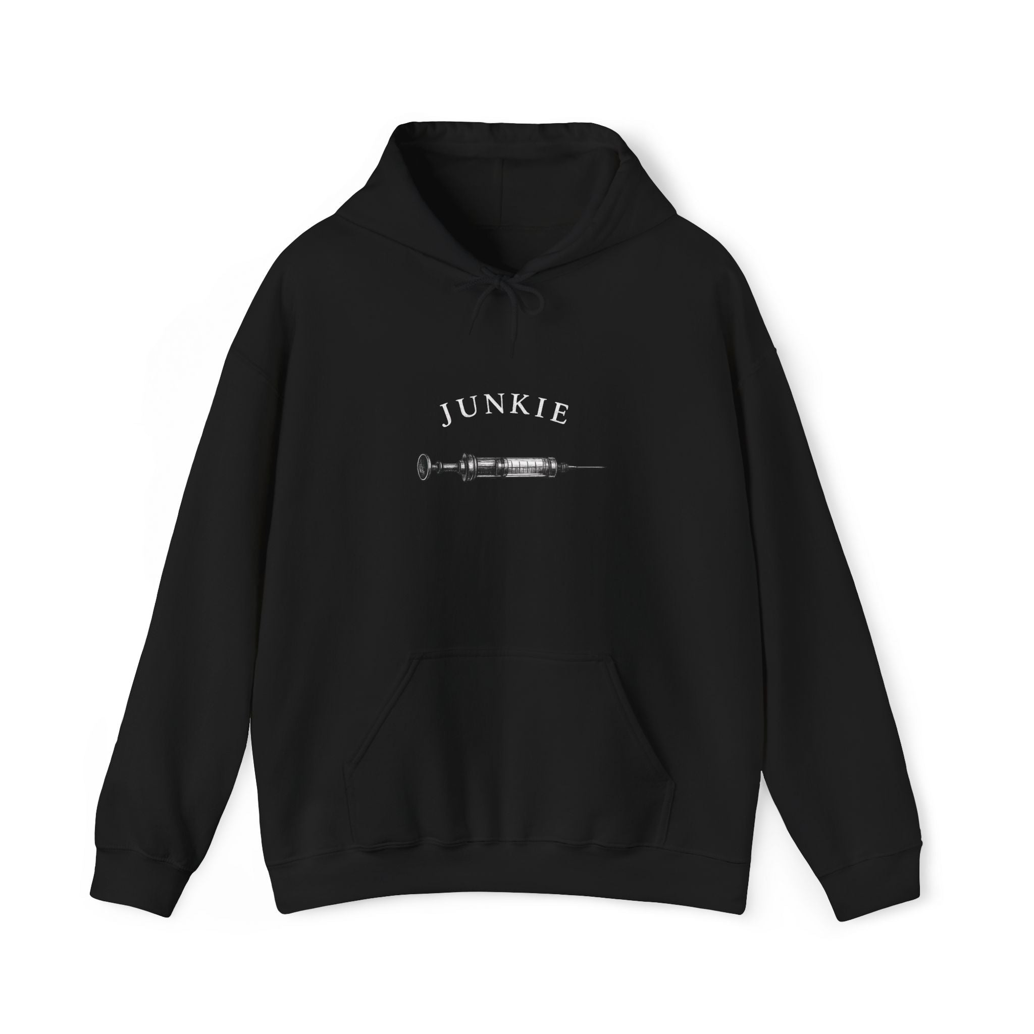 JUNKIE "The Fix" | Heavy Blend Hoodie | Vintage Graphic | Distressed Alternative Streetwear