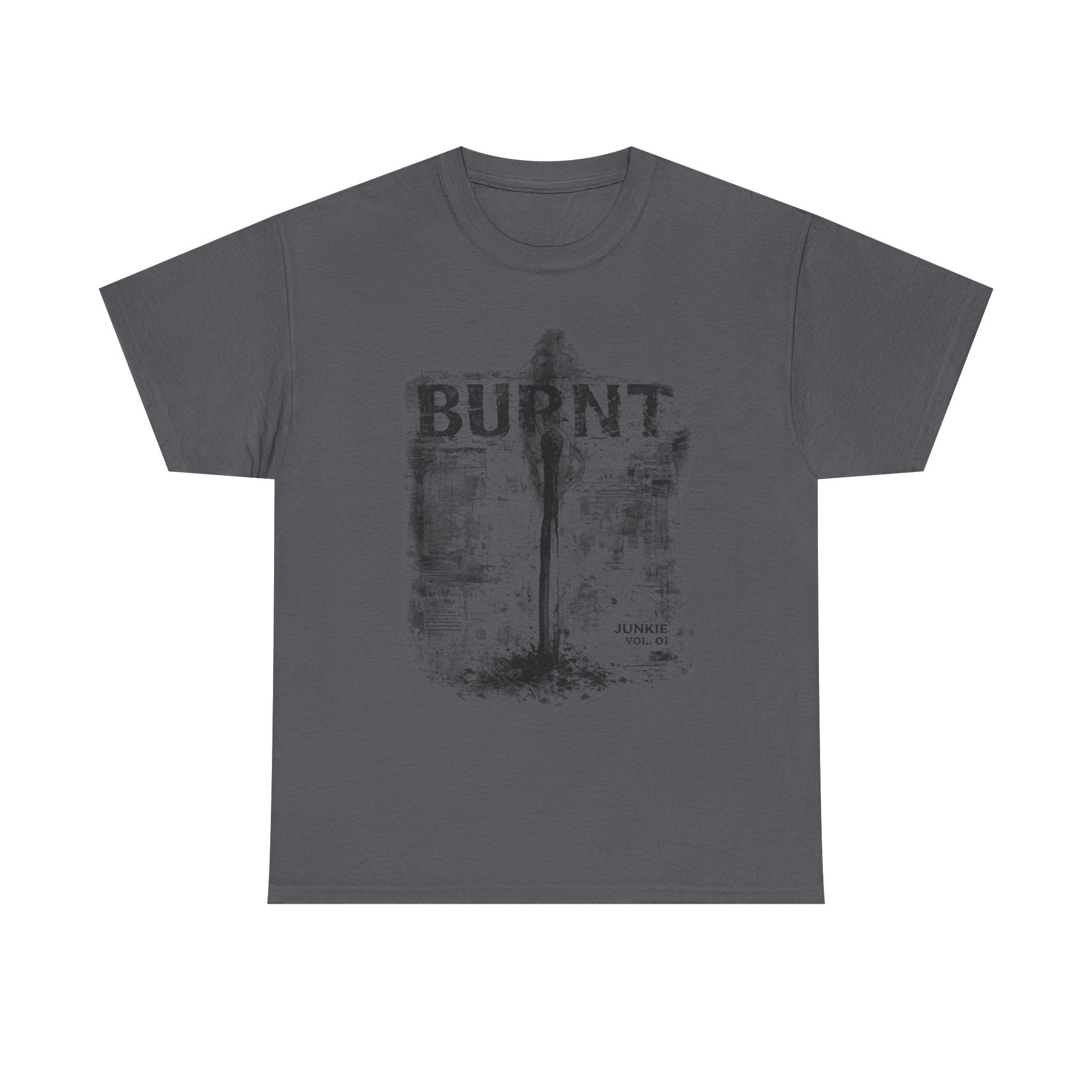 JUNKIE "Burnt Out" | Vintage Distressed Streetwear Tee | Heavyweight Grunge Alternative Shirt
