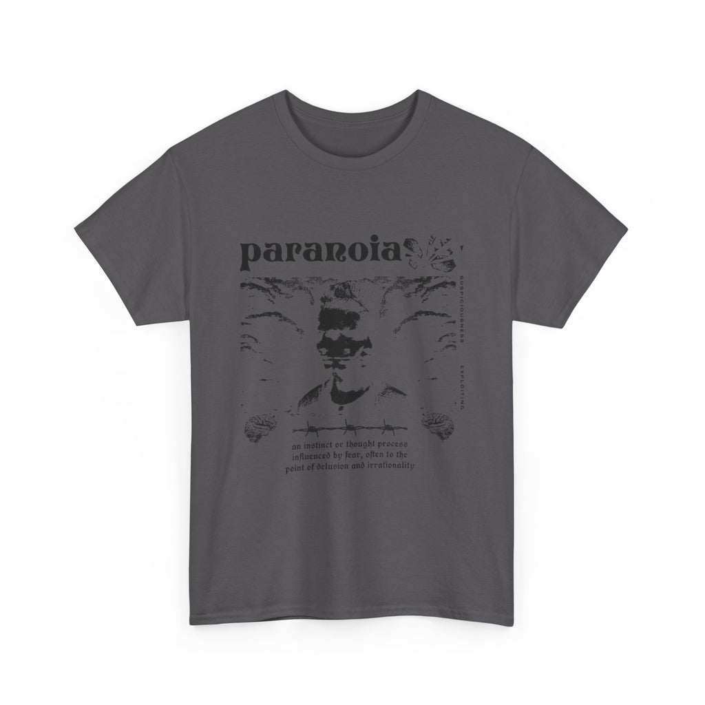 JUNKIE "Paranoia" | Vintage Gothic Graphic Tee | Alternative Grunge Streetwear | Distressed Y2K T-Shirt