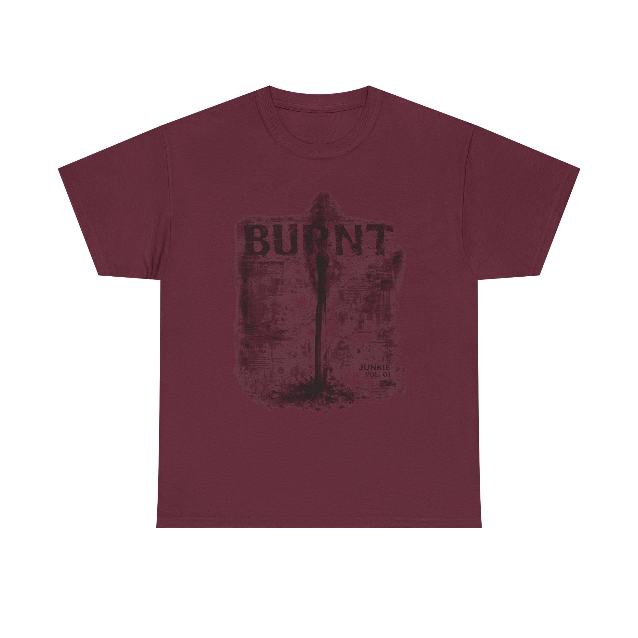 JUNKIE "Burnt Out" | Vintage Distressed Streetwear Tee | Heavyweight Grunge Alternative Shirt
