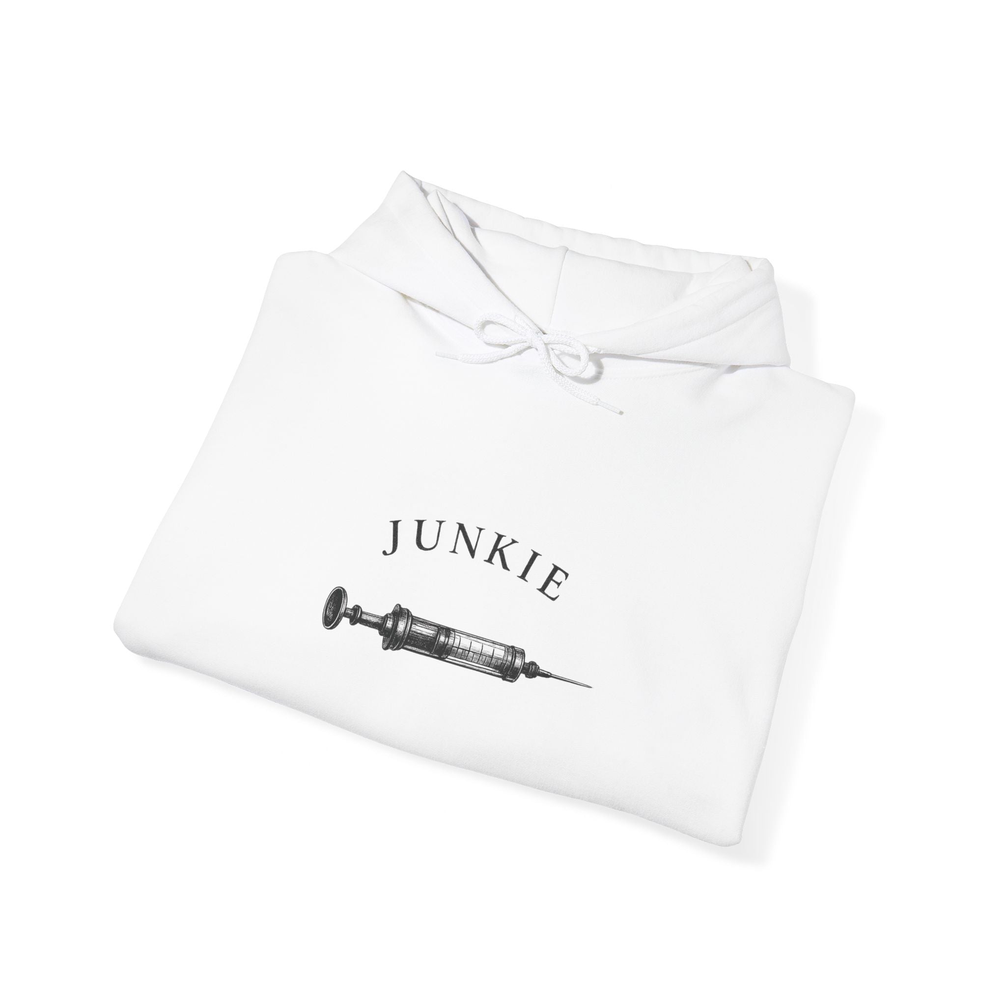 JUNKIE "The Fix" | Heavy Blend Hoodie | Vintage Graphic | Distressed Alternative Streetwear