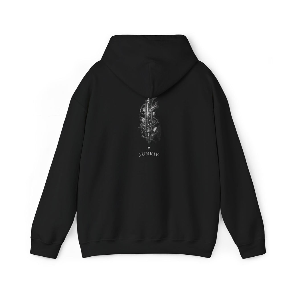 JUNKIE "The Fix" | Heavy Blend Hoodie | Vintage Graphic | Distressed Alternative Streetwear