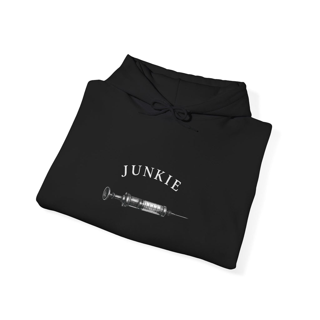 JUNKIE "The Fix" | Heavy Blend Hoodie | Vintage Graphic | Distressed Alternative Streetwear