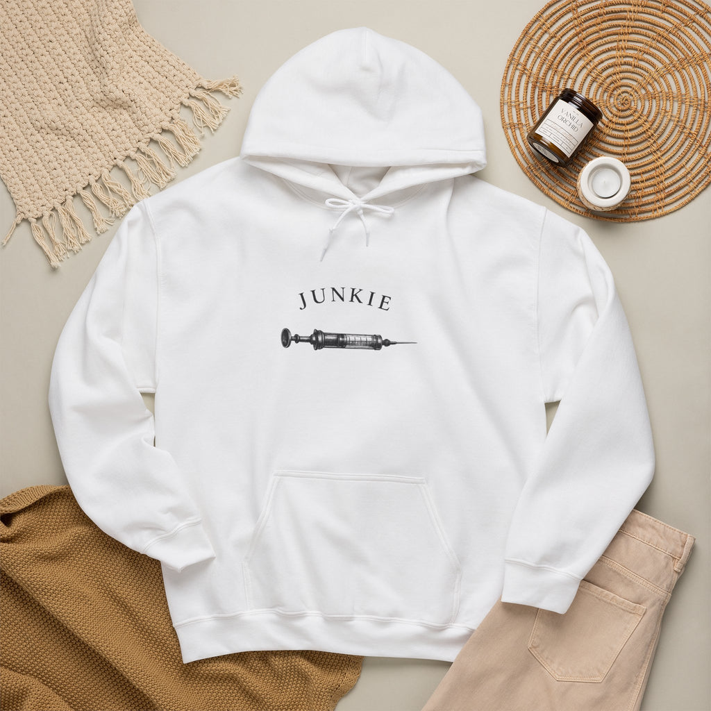 JUNKIE "The Fix" Heavy Blend Hoodie | Vintage Graphic | Distressed Alternative Streetwear