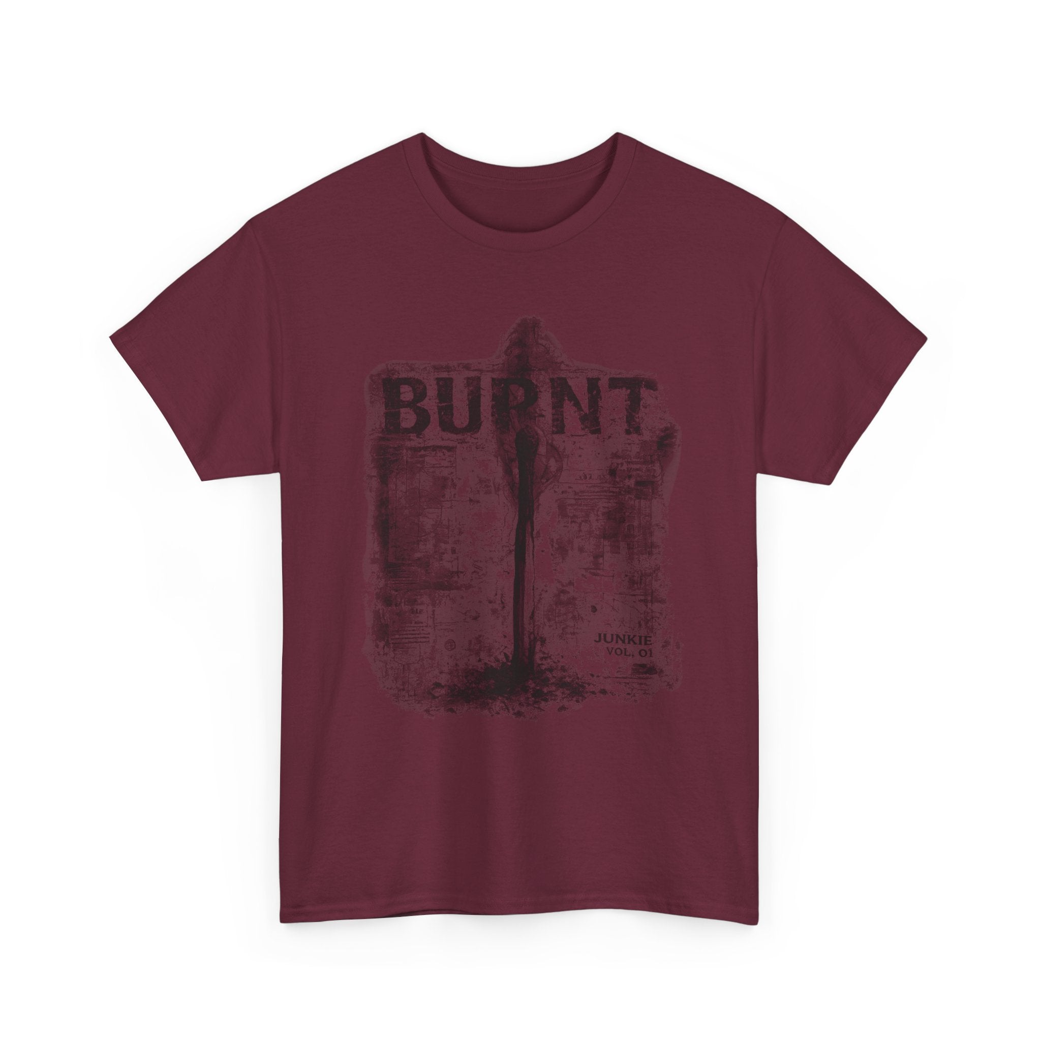 Burnt Match Graphic Tee — Distressed Vintage Flame T‑Shirt